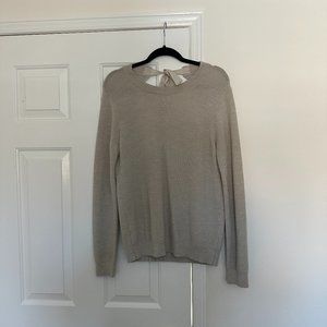 BRAND NEW Wilfred Knit Sweater with Back Cut Out and Ribbon Tie